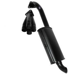 Turbo Muffler Kit, 1 1/2", Black - Fits P/N: 3455/3458