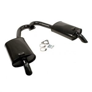 Replacement Dual Quiet Mufflers, Black