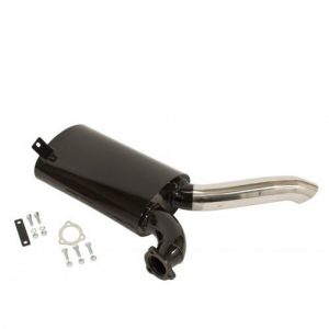 Black with Stainless Steel Tip Sideflow Muffler Only