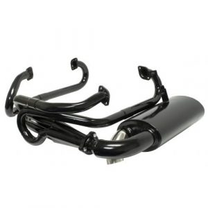 1 1/2" Sideflow Merged Exhaust System with Muffler, Type 1 66-73 Upright Engines Only, 1300-1600cc