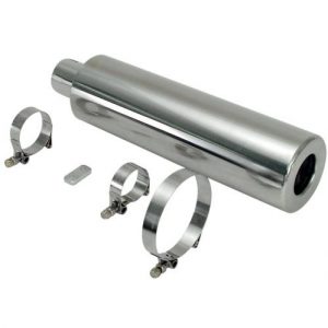 S/S Racing Muffler Only, with Mounting Clamps