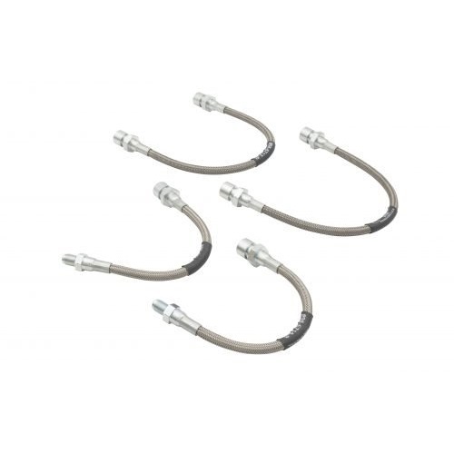 4-Piece Braided Stainless Brake Line Kit, S/B 71-73