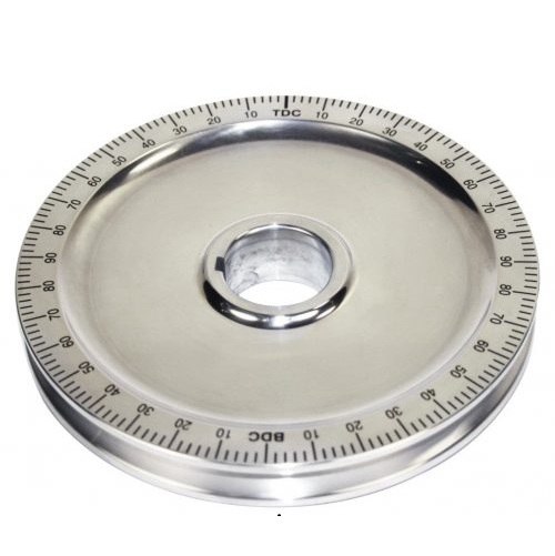 Standard Size Polished Degree Pulley with Without Holes : Black Numbers