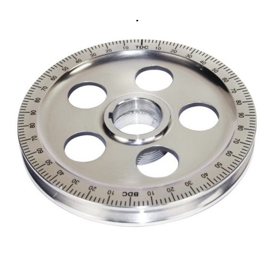 Polished Pulley with Holes, Degree Numbers (Choose color)