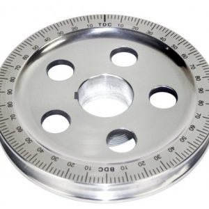 Power Pulley - Polished with Holes, Black Numbers