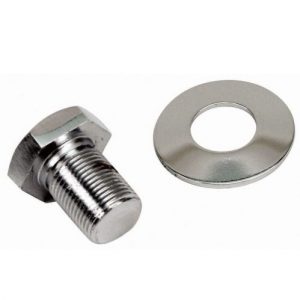 Extra Long Chrome Pulley Bolt & Washer