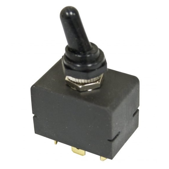 Sealed Toggle Switch, On/Off/On (2-Pole)