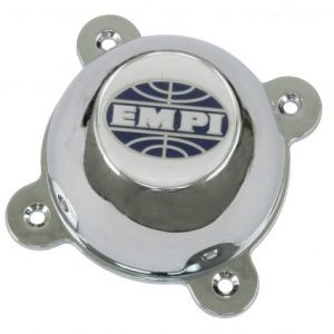 GT-8 Wheel Cap, w/ EMPI Logo, Chrome