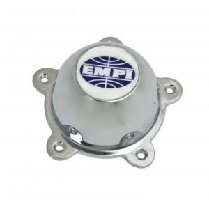Chrome Cap Only with EMPI Logo and S/S Hardware, Chrome Plated Plastic