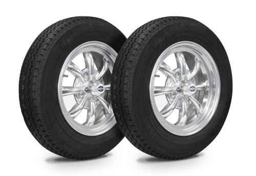 Wheel & Tire Combo GT-8 Polished 5.5x15 - 4/130, Yokohama GT Special 165/80R15