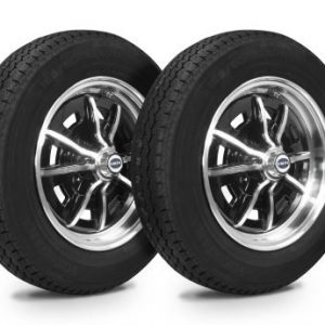 Wheel & Tire Combo, Sprintstar Black/Polished 5.0x15 - 4/130, Yokohama GT Special 165/80R15