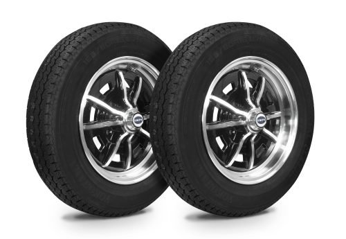 Wheel & Tire Combo, Sprintstar Black/Polished 5.0x15 - 4/130, Yokohama GT Special 165/80R15