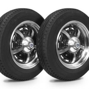 Wheel & Tire Combo, Sprintstar Black/Polished 5.0x15 – 5/205, Yokohama GT Special 165/80R15