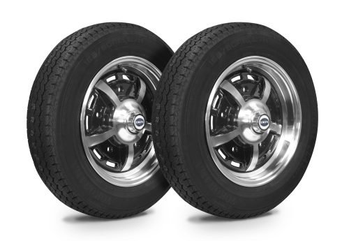 Wheel & Tire Combo, Sprintstar Black/Polished 5.0x15 – 5/205, Yokohama GT Special 165/80R15