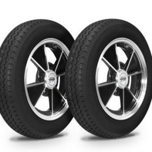 Wheel & Tire Combo, BRM Black/Polished 4.5x15 – 4/130, Yokohama GT Special 145/80R15