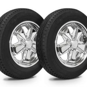 Wheel & Tire Combo, 911 Alloy Chrome 4.5x15 – 5/130, Yokohama GT Special 165/80R15