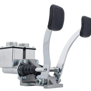 Dual Pedal Assembly, 3/4" Clutch - 7/8" Brake, fitting size is 1/8" NPT.