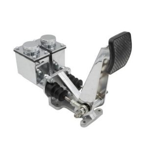 Single Pedal Assembly with Dual Master Cylinders 7/8" Brake - 3/4" Brake, fitting size is 1/8" NPT.