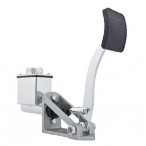 Single Pedal Assembly with Single Master Cylinder. 3/4" Brake/Clutch, fitting size is 1/8" NPT.