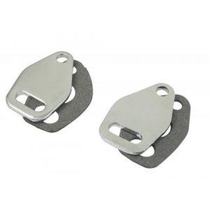 Chrome Heat Riser Block-Off Plate Kit