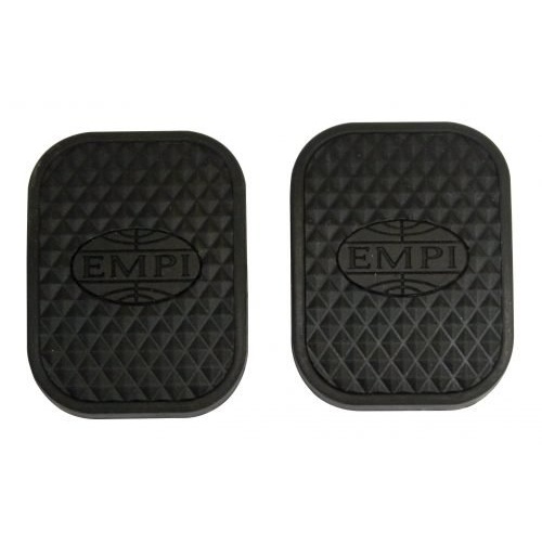 Pedal Pads Clutch / Brake, with EMPI Logo, Pair