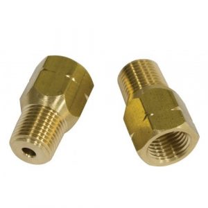 Male 1/8" NPT to Female 10mm x 1.0 Bubble Flare