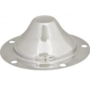 Polished Aluminum Wheel Caps for 5 Lug Wheels, Pair