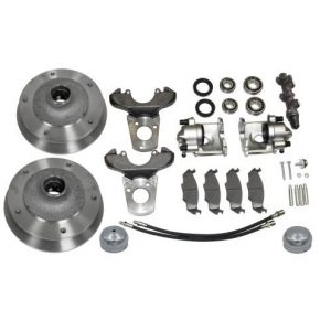 Zero Offset Front Disc Brake Kit - Link Pin 5-Lug, 5x205mm with Dual Master Cylinder