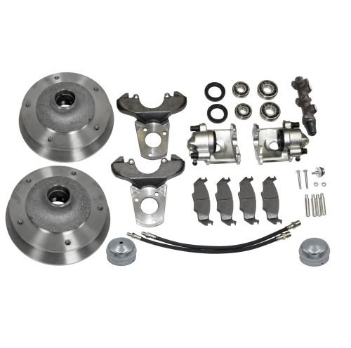 Zero Offset Front Disc Brake Kit - Link Pin 5-Lug, 5x205mm with Dual Master Cylinder