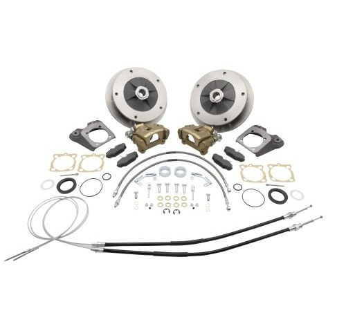 Rear Disc Brake Kit, Upgraded Version w/ E-Brake, Zero Off-Set, 5x205 I.R.S., 68-72, Swing Axle ‘68