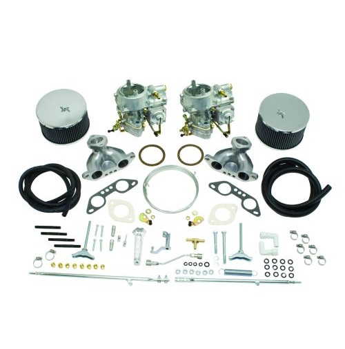 Brosol/Solex 40mm Dual Carburetor Kit : Dual Port, Fits Type 2, 4 and 914