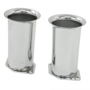 4" Chrome Velocity Stacks, Pair