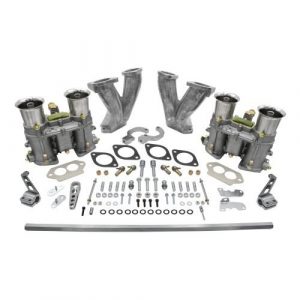 WEBER 48 IDA Dual Carburetor Kit : Standard Manifold with Hex Cross Bar Linkage : Dual Port, Fits Type 1
