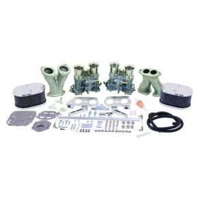 Genuine WEBER Deluxe 44mm IDF Dual Carburetor Kit : Dual Port, Fits Type 1, with Billet Aluminum Air Cleaners