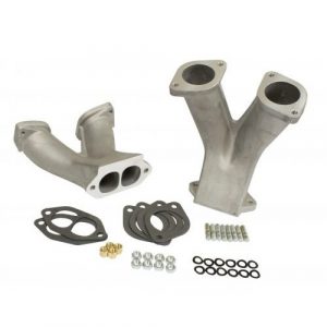 Stage 1 Match-Ported Tall Manifolds for 48/51 EPC/IDA Carburetors, Pair