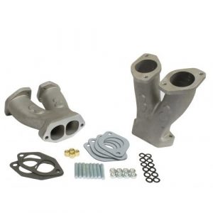 Stage 2 Match-Ported Tall Manifolds with NOS Boss for HPMX/IDF/Dellorto/EMPI D Carbs, Pair