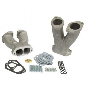 Stage 3 Match-Ported Tall Manifolds with NOS Boss for HPMX/IDF/Dellorto/EMPI D Carbs, Pair