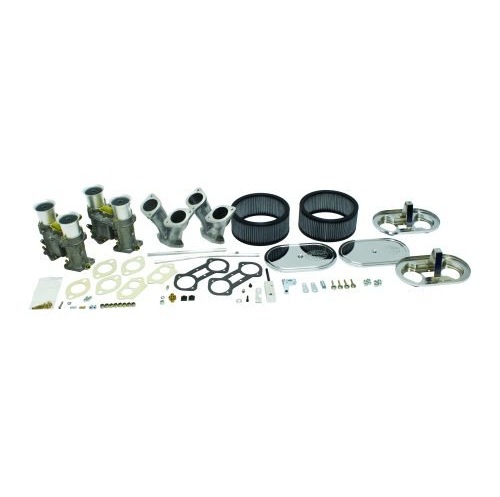 EMPI 51 EPC Dual Carburetor Kit : Short Manifold with Twist Linkage : Dual Port, Fits Type 1