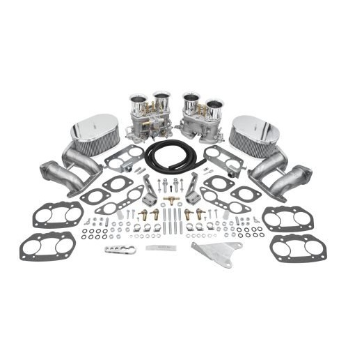 EMPI 44mm HPMX Dual Carburetor Kit : Dual Port, Fits Type 2, 4 and 914