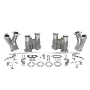 EMPI 51 EPC Dual Carburetor Kit : Racing Manifold with Hex Cross Bar Linkage : Dual Barrel, Fits Type 1