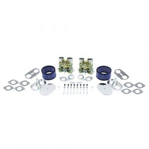 EMPI 40mm HPMX Dual Carburetor Kit : Dual Port, Fits Porsche 356/912