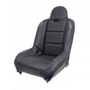 Black Leather Look Vinyl with Carbon Fiber Look Accents