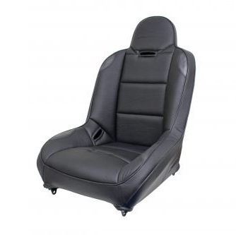 Black Leather Look Vinyl with Carbon Fiber Look Accents