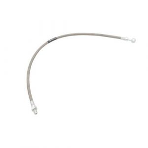 Stainless Braided Brake Hose : M10x1.0 Male Bubble Flare - Banjo, 647.50mm, Each