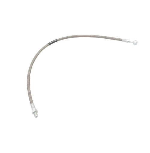 Stainless Braided Brake Hose : M10x1.0 Male Bubble Flare - Banjo, 647.50mm, Each