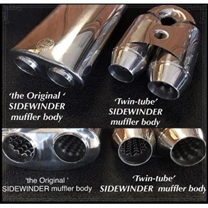 Mufflers for J-Tube Sidewinder Headers