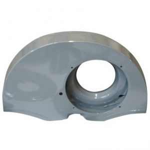 36HP Dog House Shroud, w/o Heat Ducts Gray Powder Coat Finish