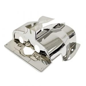 Single Port Shrouds, Chrome, Pair