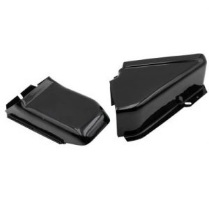 2pc Dog House Back of Shroud, Powder Coated Black