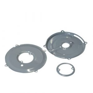 Alternator / Generator Backing Plate Set 3-Piece, Hammered Gray Finish